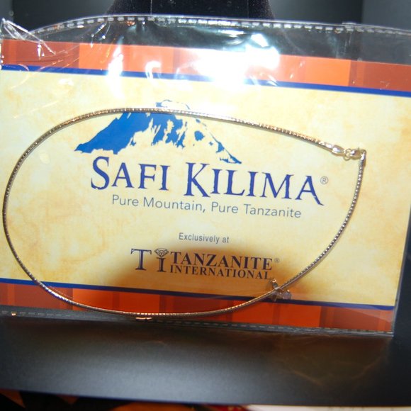 Sterling Silver Tanzanite Necklace - Picture 2 of 8